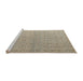 Sideview of Machine Washable Abstract Tan Brown Rug, wshabs4643