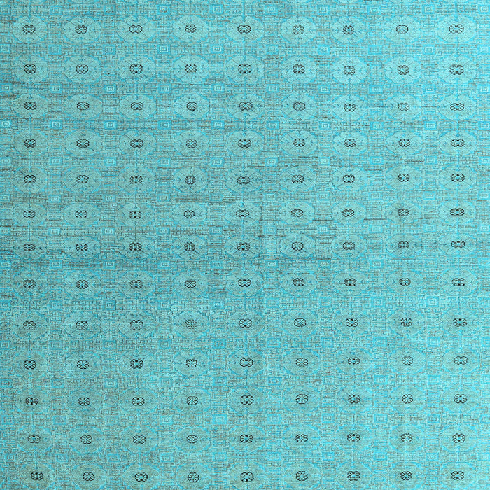 Square Abstract Light Blue Modern Rug, abs4643lblu