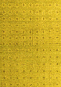 Abstract Yellow Modern Rug, abs4643yw