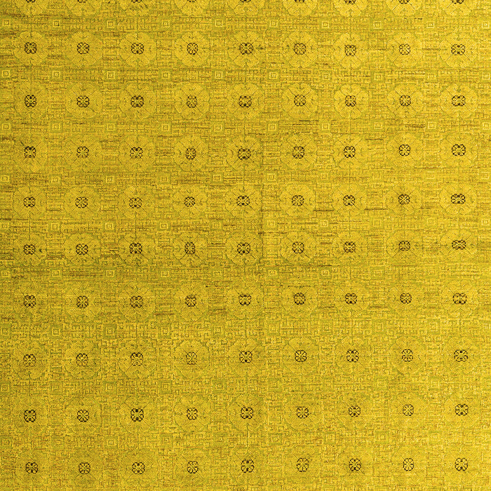 Abstract Yellow Modern Rug, abs4643yw