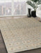 Abstract Tan Brown Modern Rug in Family Room, abs4643