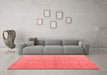 Modern Red Washable Rugs