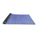 Sideview of Abstract Blue Modern Rug, abs4643blu