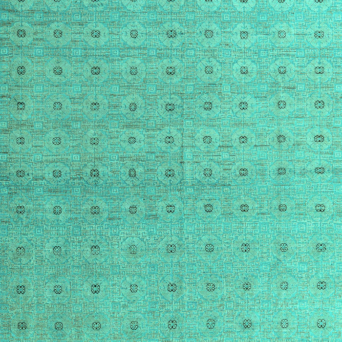 Machine Washable Abstract Turquoise Modern Area Rugs, wshabs4643turq