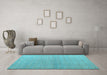 Machine Washable Abstract Light Blue Modern Rug in a Living Room, wshabs4643lblu