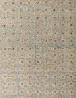Abstract Tan Brown Modern Rug, abs4643