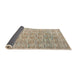 Sideview of Abstract Dark Almond Brown Modern Rug, abs4644