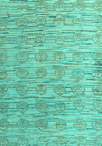 Abstract Turquoise Modern Rug, abs4644turq