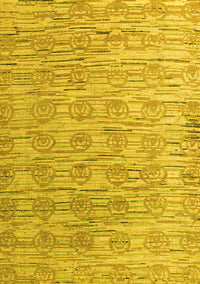 Abstract Yellow Modern Rug, abs4644yw