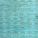 Square Abstract Light Blue Modern Rug, abs4644lblu