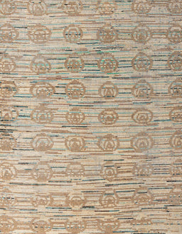 Abstract Dark Almond Brown Modern Rug, abs4644