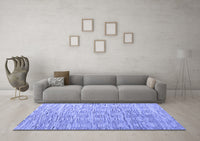 Machine Washable Abstract Blue Modern Rug, wshabs4644blu