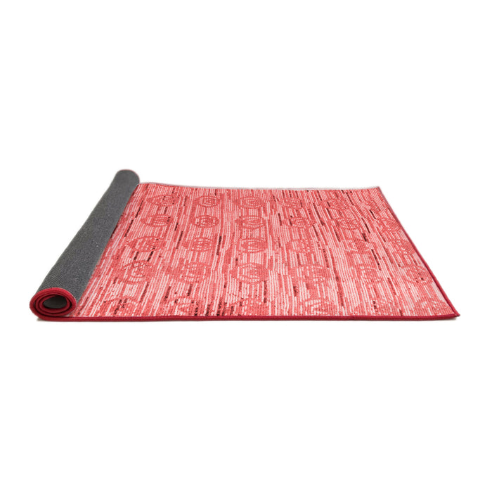 Abstract Red Modern Area Rugs