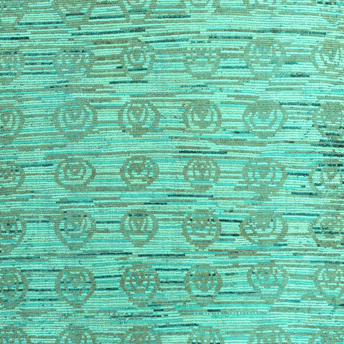 Machine Washable Abstract Turquoise Modern Area Rugs, wshabs4644turq