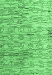 Abstract Emerald Green Modern Rug, abs4644emgrn