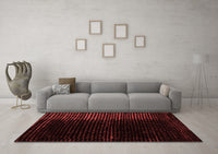 Machine Washable Abstract Red Modern Rug, wshabs4645red