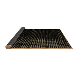 Sideview of Abstract Brown Modern Rug, abs4645brn