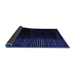 Sideview of Abstract Blue Modern Rug, abs4645blu