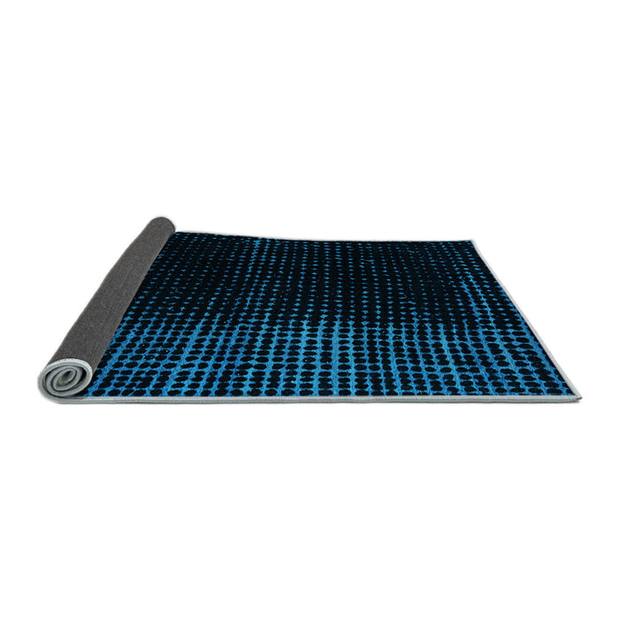 Sideview of Abstract Light Blue Modern Rug, abs4645lblu