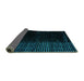 Sideview of Abstract Turquoise Modern Rug, abs4645turq