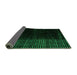 Sideview of Abstract Green Modern Rug, abs4645grn