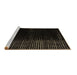 Sideview of Machine Washable Abstract Brown Modern Rug, wshabs4645brn