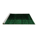 Sideview of Machine Washable Abstract Green Modern Area Rugs, wshabs4645grn