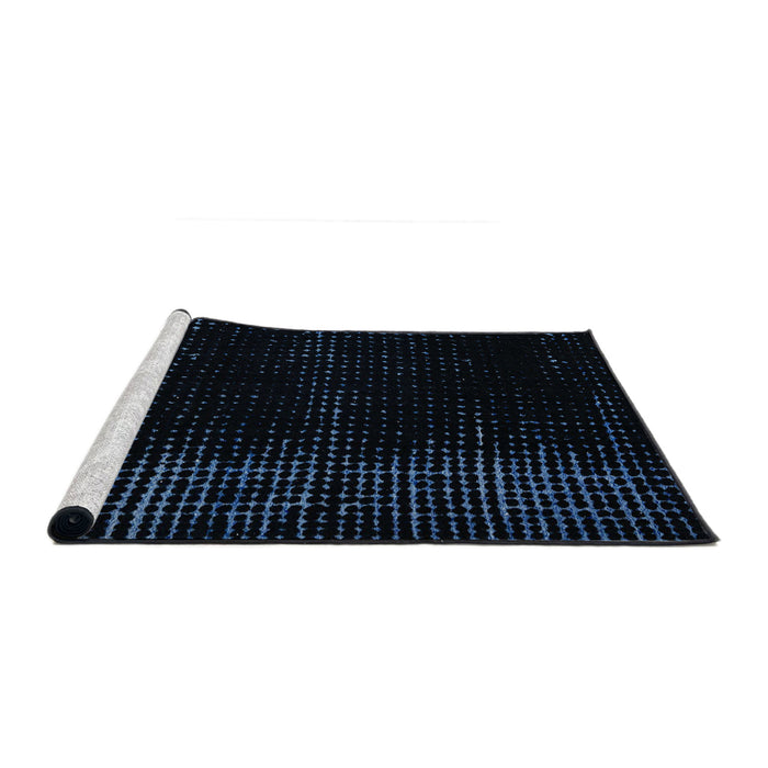 Sideview of Machine Washable Abstract Black Rug, wshabs4646
