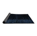 Sideview of Abstract Black Modern Rug, abs4646