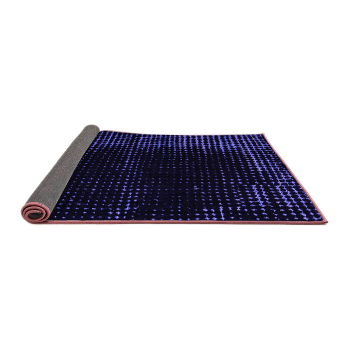 Sideview of Abstract Purple Modern Rug, abs4646pur