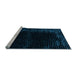 Sideview of Machine Washable Abstract Light Blue Modern Rug, wshabs4646lblu