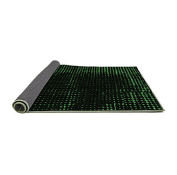 Sideview of Abstract Emerald Green Modern Rug, abs4646emgrn