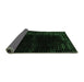 Sideview of Abstract Emerald Green Modern Rug, abs4646emgrn