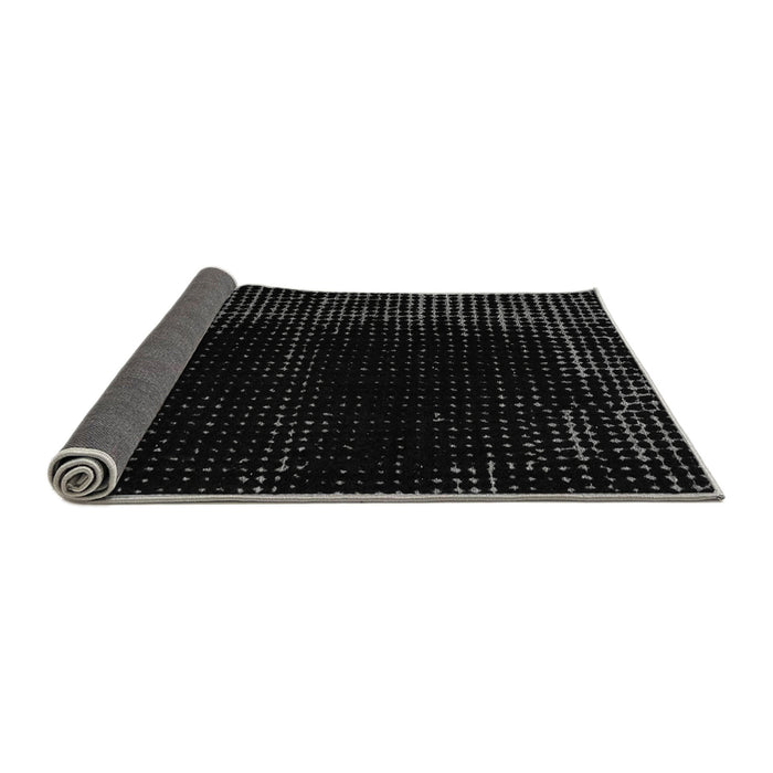 Sideview of Abstract Gray Modern Rug, abs4646gry