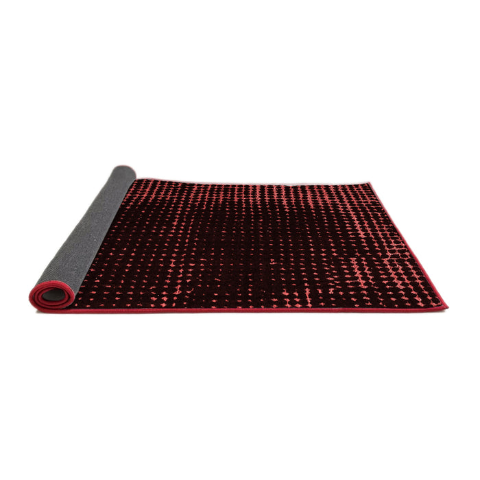 Abstract Red Modern Area Rugs