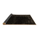 Sideview of Abstract Brown Modern Rug, abs4646brn