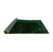 Sideview of Abstract Green Modern Rug, abs4646grn