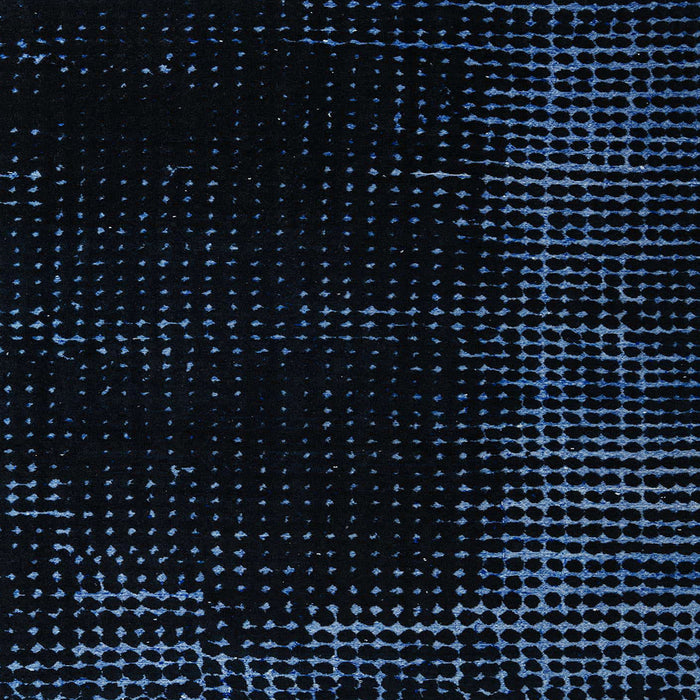 Square Abstract Black Modern Rug, abs4646