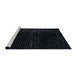 Sideview of Machine Washable Abstract Dark Slate Gray Green Rug, wshabs4647