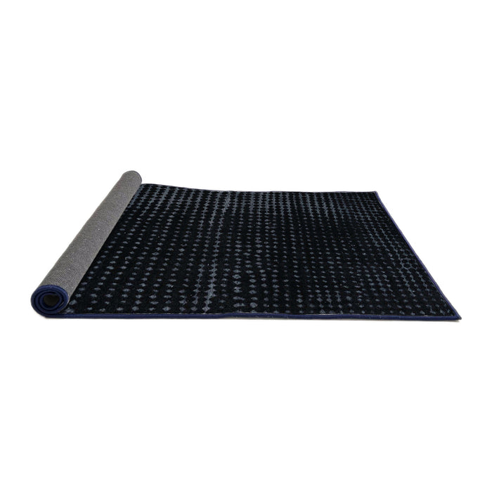 Sideview of Abstract Dark Slate Gray Green Modern Rug, abs4647