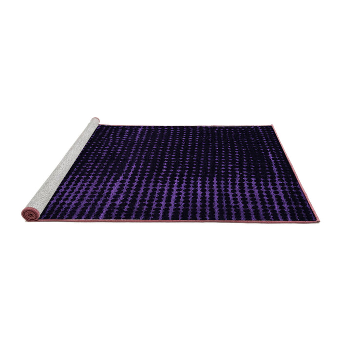 Sideview of Machine Washable Abstract Purple Modern Area Rugs, wshabs4647pur