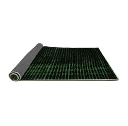 Sideview of Abstract Emerald Green Modern Rug, abs4647emgrn