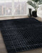 Machine Washable Abstract Dark Slate Gray Green Rug in a Family Room, wshabs4647