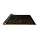 Sideview of Abstract Brown Modern Rug, abs4647brn