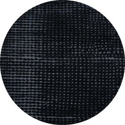 Round Machine Washable Abstract Dark Slate Gray Green Rug, wshabs4647