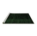 Sideview of Machine Washable Abstract Emerald Green Modern Area Rugs, wshabs4647emgrn