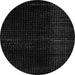 Round Abstract Gray Modern Rug, abs4647gry