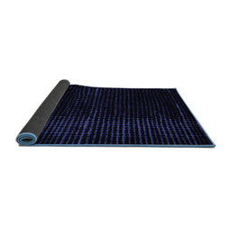 Sideview of Abstract Blue Modern Rug, abs4647blu