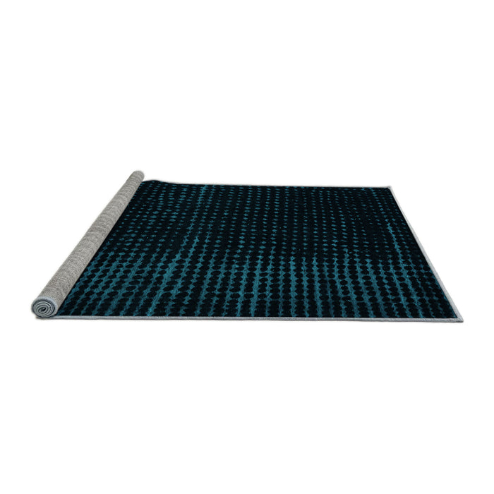 Sideview of Machine Washable Abstract Light Blue Modern Rug, wshabs4647lblu