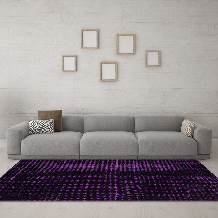 Machine Washable Abstract Pink Modern Rug in a Living Room, wshabs4647pnk
